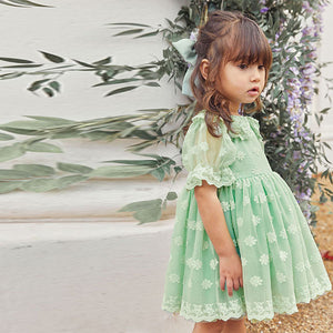 Mint Green Lace Occasion Dress (3mths-6yrs)