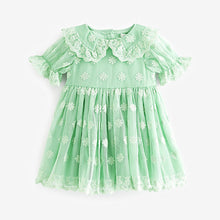 Load image into Gallery viewer, Mint Green Lace Occasion Dress (3mths-6yrs)
