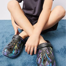 Load image into Gallery viewer, Black Marble Clogs (Older Boys)
