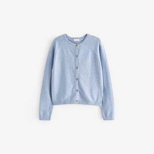 Blue Button-Up Cardigan (3-16yrs)