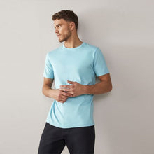 Load image into Gallery viewer, Light Blue Regular Fit Essential Crew Neck T-Shirt

