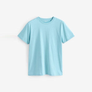 Light Blue Regular Fit Essential Crew Neck T-Shirt