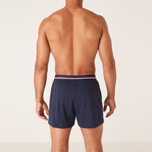 Load image into Gallery viewer, Navy/Red Loose Fit Jersey Boxers
