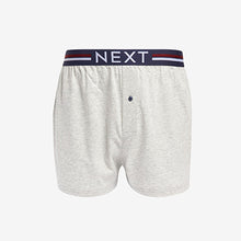 Load image into Gallery viewer, Navy/Red Loose Fit Jersey Boxers
