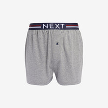 Load image into Gallery viewer, Navy/Red Loose Fit Jersey Boxers
