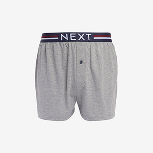 Navy/Red Loose Fit Jersey Boxers