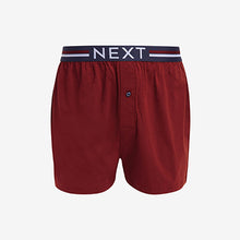 Load image into Gallery viewer, Navy/Red Loose Fit Jersey Boxers
