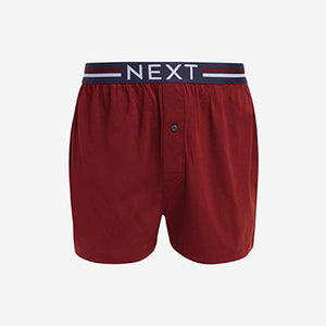 Navy/Red Loose Fit Jersey Boxers