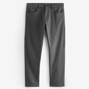 Grey Charcoal Slim Fit Comfort Stretch Jeans