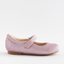 Load image into Gallery viewer, Pink Glitter Mary Jane Shoes (Younger Girls)
