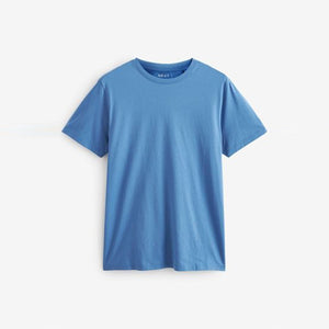 Blue Dusky Regular Fit Essential Crew Neck T-Shirt