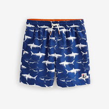 Load image into Gallery viewer, Blue Shark Swim Shorts (3-12yrs)
