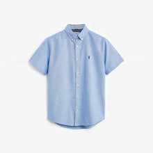 Load image into Gallery viewer, Light Blue Regular Fit Short Sleeve Oxford Shirt
