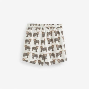 Ecru Hamish The Highland Cow Cotton Short Set Pyjamas