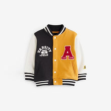 Load image into Gallery viewer, Yellow/Black Yellow/Black Letterman Jacket (3mths-6yrs)
