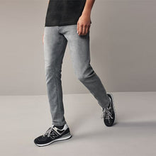 Load image into Gallery viewer, Light Grey Skinny Fit Comfort Stretch Jeans
