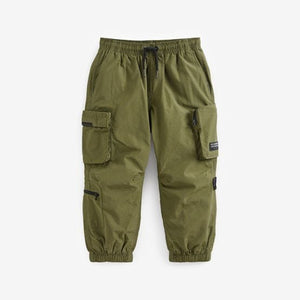 Khaki Green Lined Parachute Cargo Trousers (3-12yrs)