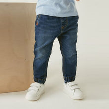 Load image into Gallery viewer, Dark Wash Jogger Jeans With Comfort Stretch (3mths-6yrs)
