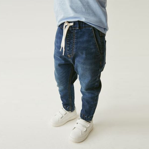 Dark Wash Jogger Jeans With Comfort Stretch (3mths-6yrs)