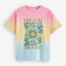 Load image into Gallery viewer, Rainbow Ombre Sequin Tarot Oversized T-Shirt (3-12yrs)
