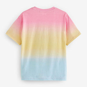 Rainbow Ombre Sequin Tarot Oversized T-Shirt (3-12yrs)