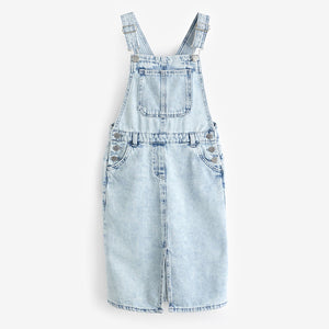 Blue Denim Maxi Pinafore Dress (3-12yrs)