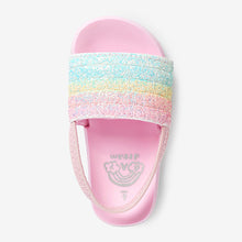 Load image into Gallery viewer, Pink Glitter Sliders (Younger Girls)
