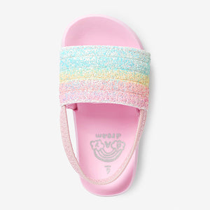 Pink Glitter Sliders (Younger Girls)