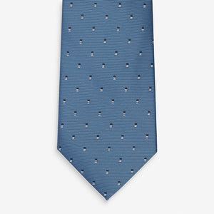 Blue Spot Pattern Tie