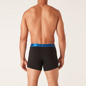 Black Bright Colour Waistband A-Front Boxers