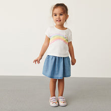 Load image into Gallery viewer, Multi 2 Piece Skirt &amp; T-Shirt Set (3mths-6yrs)
