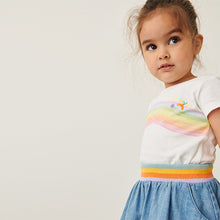 Load image into Gallery viewer, Multi 2 Piece Skirt &amp; T-Shirt Set (3mths-6yrs)
