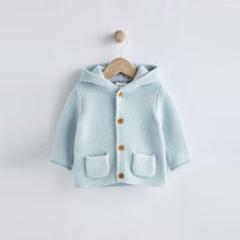 Load image into Gallery viewer, Pale Blue Baby Knitted Cardigan (0mths-18mths)
