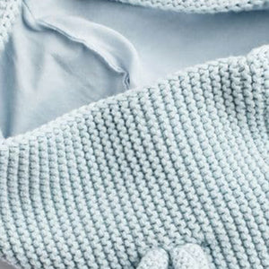 Pale Blue Baby Knitted Cardigan (0mths-18mths)