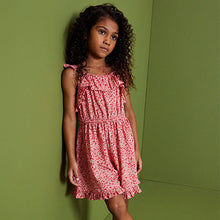Load image into Gallery viewer, Red Ditsy Frill Playsuit (3-12yrs)
