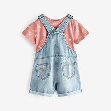 Load image into Gallery viewer, Denim 2 Piece Dungaree Set (3mths-6yrs)
