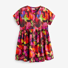 Load image into Gallery viewer, Multi Blurred Print Relaxed Dress (3-12yrs)
