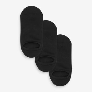 Black Low Rise Trainer Socks 3 Pack