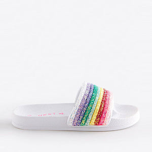 Rainbow Colors Glitter Sliders (Older Girls)