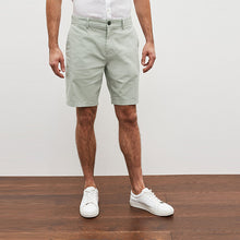 Load image into Gallery viewer, Light Green Stretch Chino Shorts
