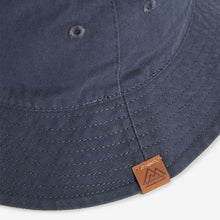 Load image into Gallery viewer, Navy Plain Bucket Hat (3mths-13yrs)
