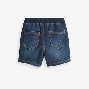 Dark Wash Jersey Denim Shorts (3mths-6yrs)