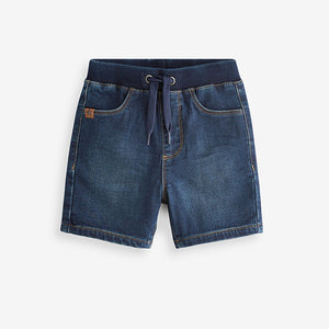 Dark Wash Jersey Denim Shorts (3mths-6yrs)