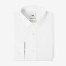 Load image into Gallery viewer, White Regular Fit Single Cuff Easy Care Shirt
