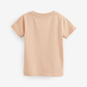 Peach Pink Safari Short Sleeve Character T-Shirt (3mths-6yrs)