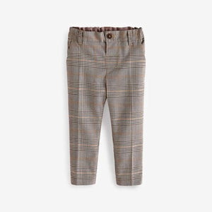 Neutral Formal Check Trousers (3mths-6yrs)