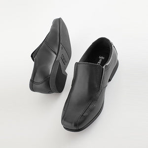 Black School Leather Loafers (Older Boys)