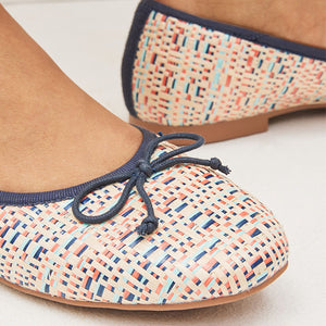 Blue Forever Comfort® Crochet Ballerina Shoes