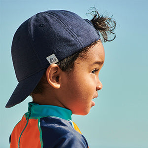 Navy Slub Jersey Cap (3mths-10yrs)