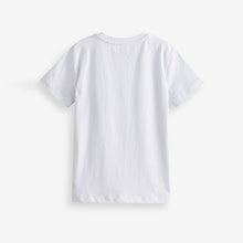 Load image into Gallery viewer, White Headphones Short Sleeve Graphic T-Shirt (4-12yrs)
